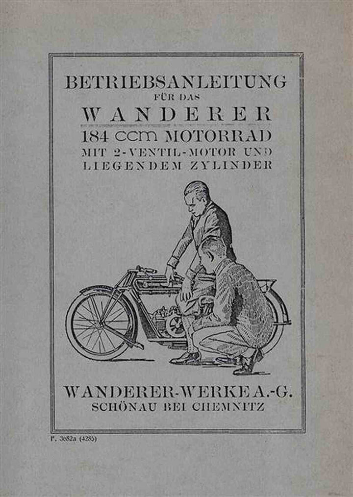 Wanderer 1.4 PS - 184 ccm Motorrad Betriebsanleitung, Buchcover