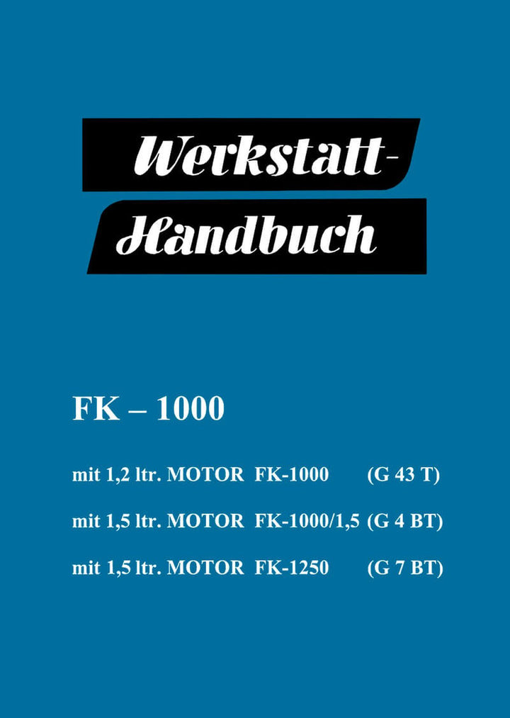 Ford Transit FK1000 und FK1250 Werkstatthandbuch, Buchcover
