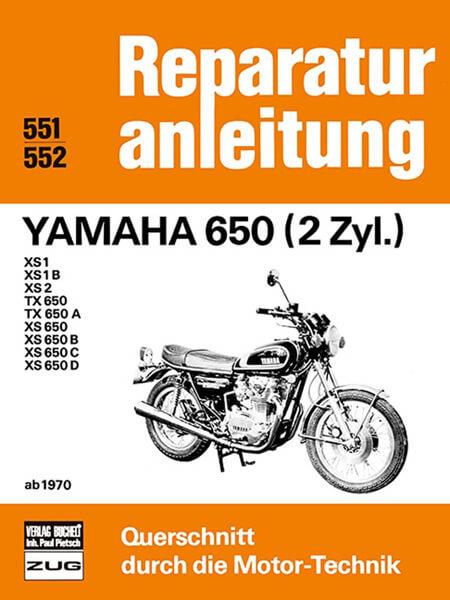 Yamaha 650 (2 Zyl.) ab 1970 - Reparaturbuch - gedrucktes Buch zum Bestpreis! - verwuester.net