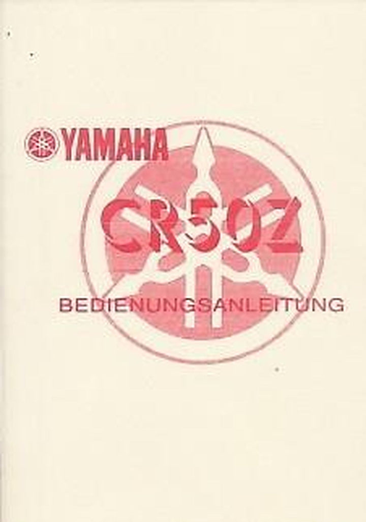 Yamaha CR 50 Z, Betriebsanleitung, Buchcover