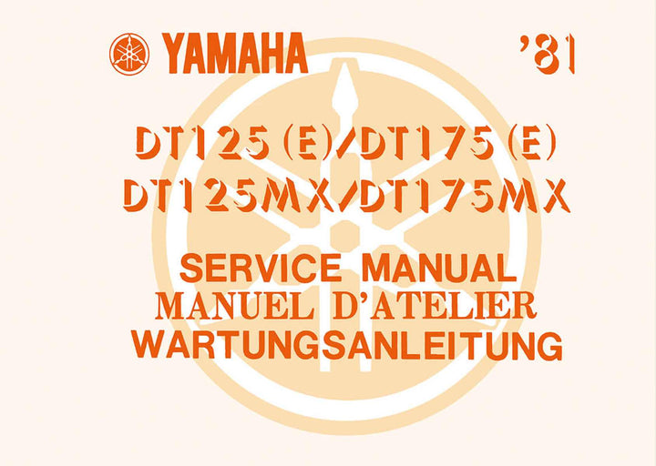 Yamaha DT 125 MX/ DT 175 MX Reparaturanleitung, Buchcover
