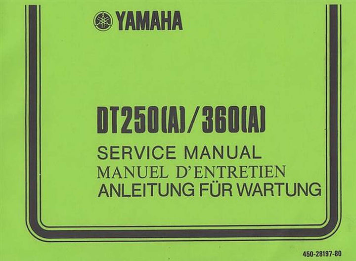 Yamaha DT 250 (A), 360 (A), Anleitung für Wartung, Buchcover