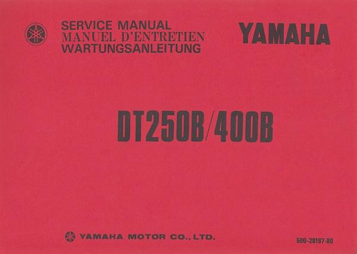 Yamaha DT 250 B und DT 400 B, Wartungsanleitung, Buchcover
