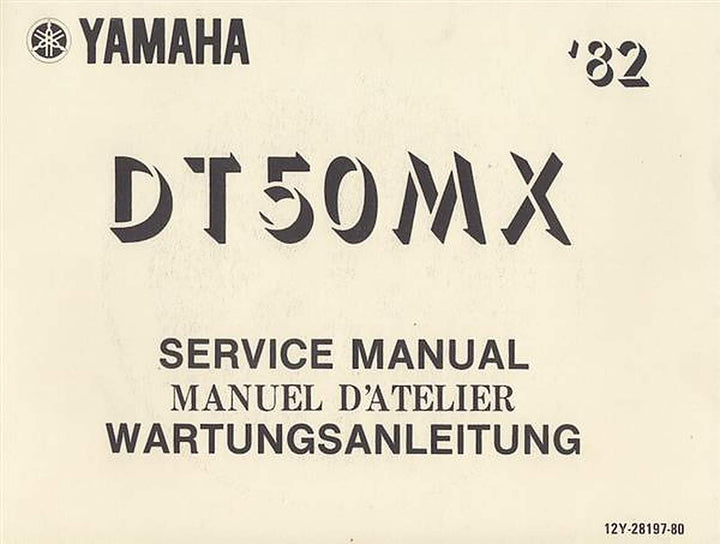 Yamaha DT50MX Reparaturanleitung, Buchcover