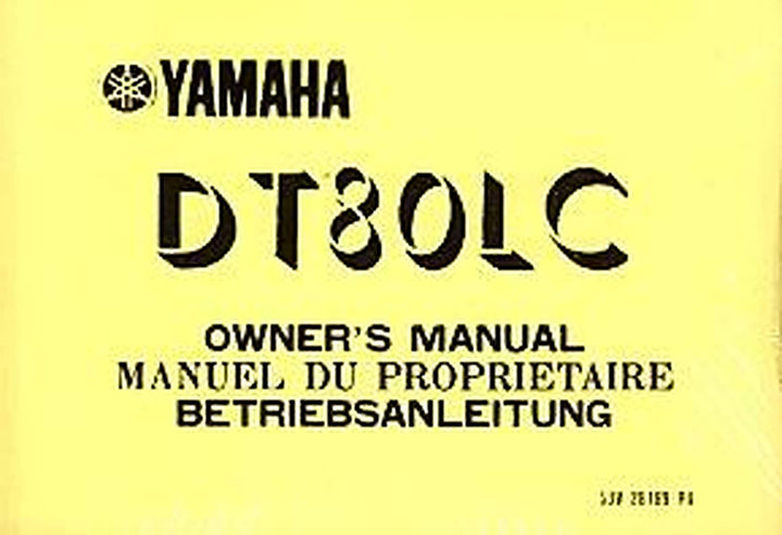 Yamaha DT 80 LC Betriebsanleitung, Buchcover