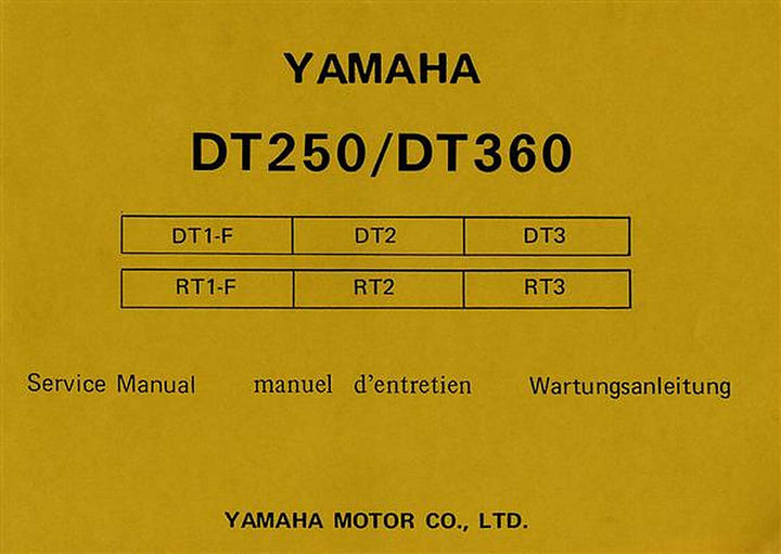 Yamaha DT250 und DT360 Wartungsanleitung, Buchcover