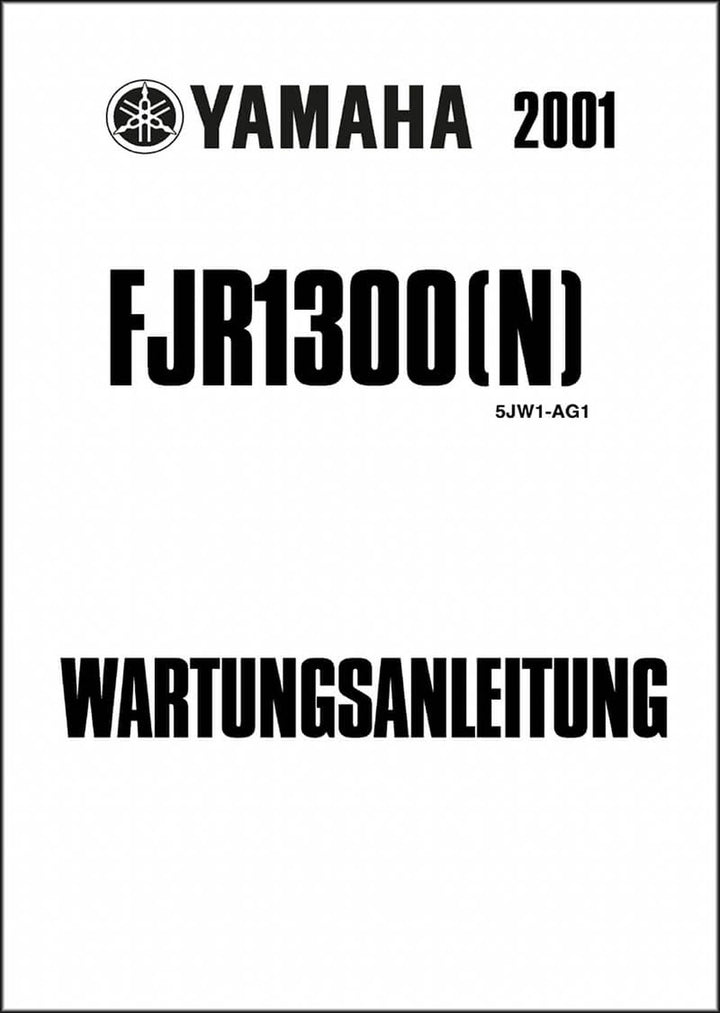 Yamaha FJR1300 (N)) Reparaturanleitung, Buchcover