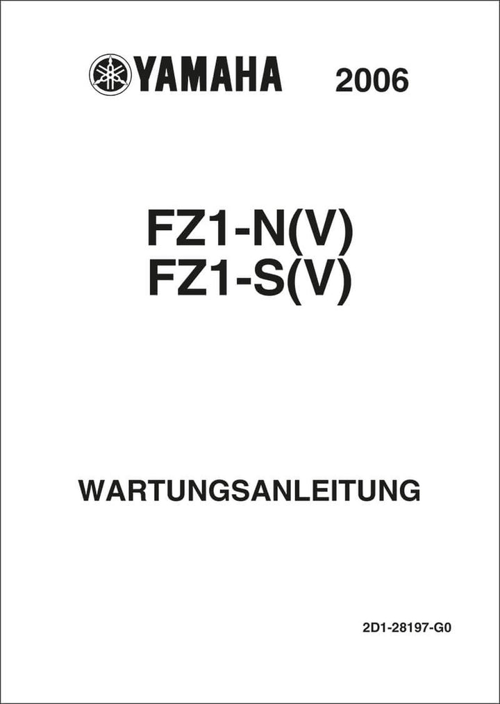 Yamaha FZ1-N (V) und FZ1-S (V) Reparaturanleitung, Buchcover