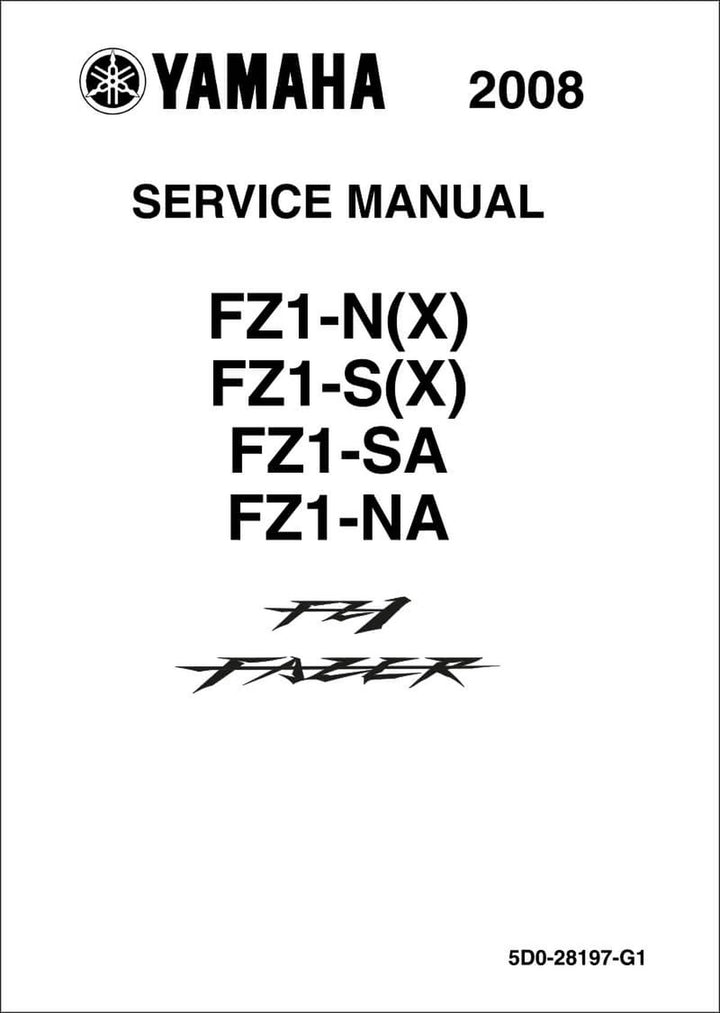Yamaha FZ1-N (X), FZ1-S (X), FZ1-SA und FZ1-NA Reparaturanleitung, Buchcover