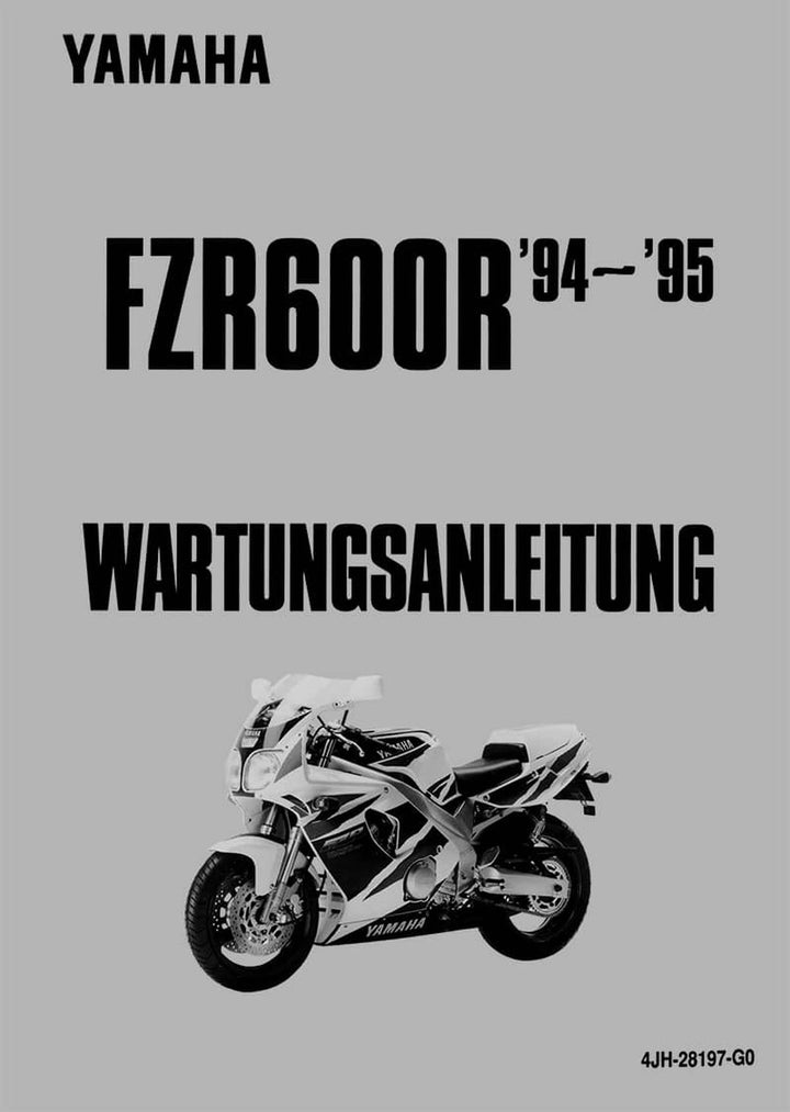 Yamaha FZR600R Reparaturanleitung, Buchcover