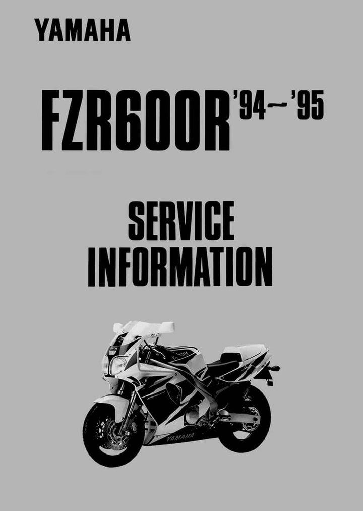 Yamaha FZR 600 R, Mod. 94 und 95 Service Information, Buchcover