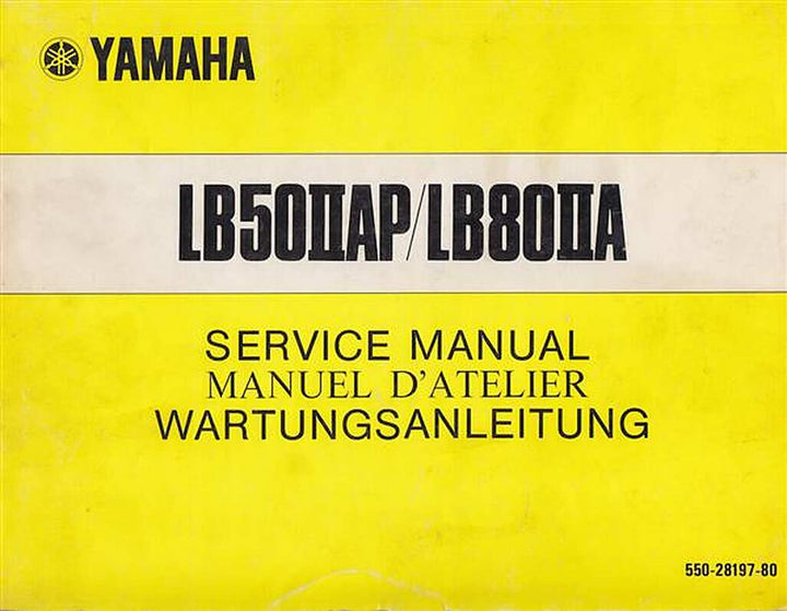 Yamaha LB50IIAP und LB80IIA Wartungsanleitung, Buchcover