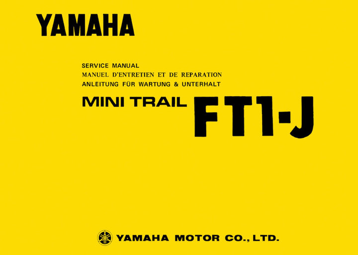 Yamaha Mini Trail FT1-J Reparaturanleitung, Buchcover