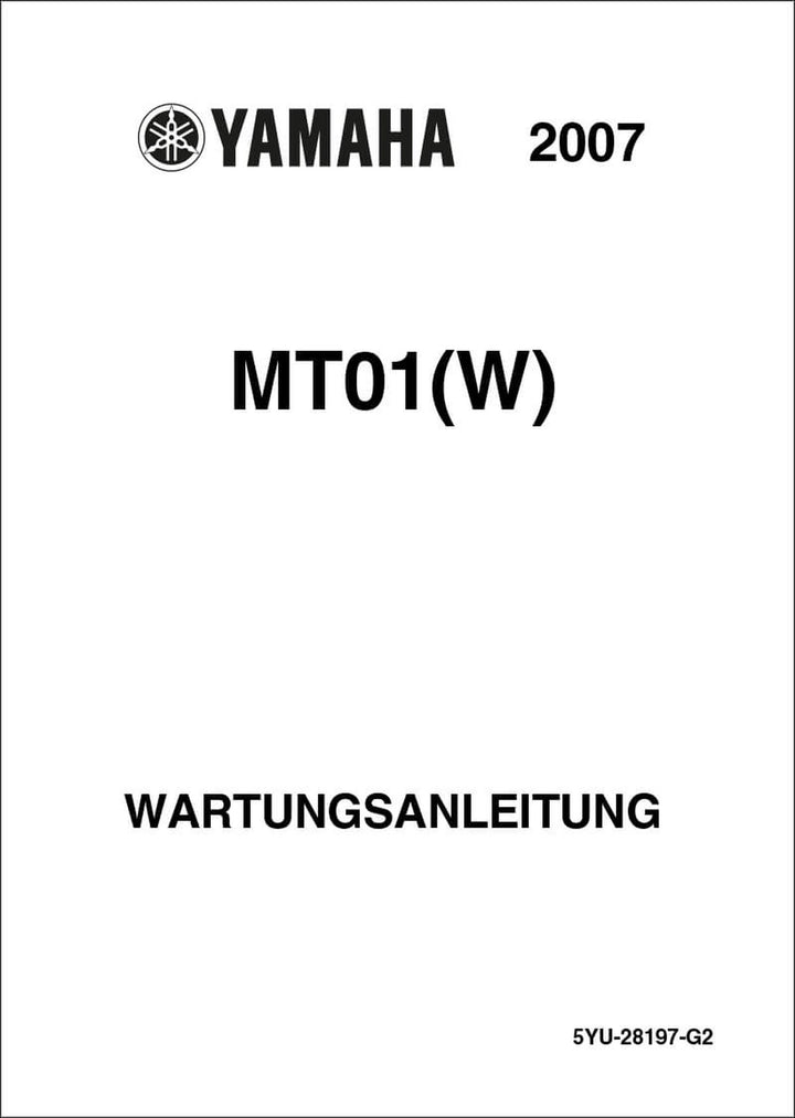 Yamaha MT-01 (W) Reparaturanleitung, Buchcover