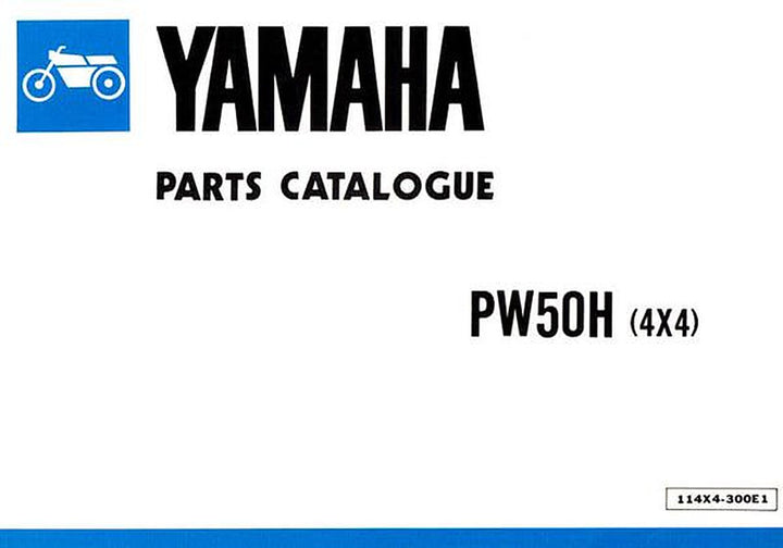 Yamaha PW 50 H, Parts Catalogue, Buchcover
