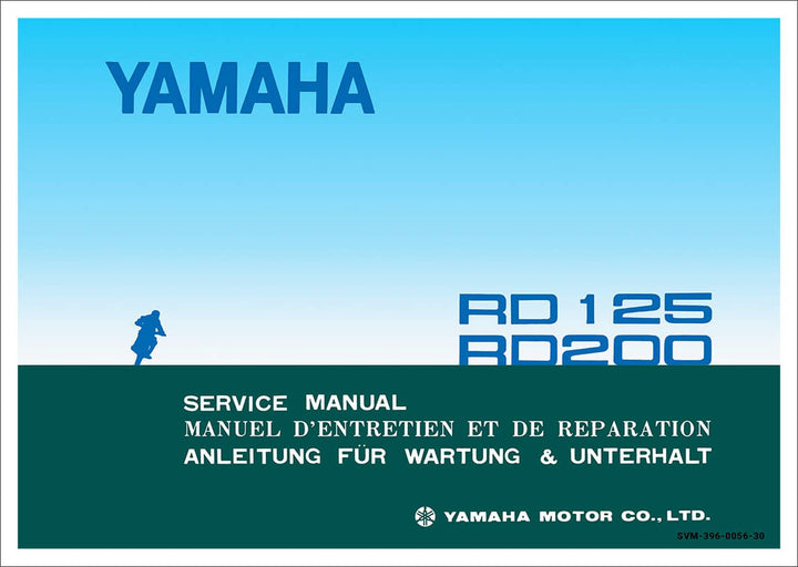 Yamaha RD125 und RD200 Reparaturanleitung, Buchcover