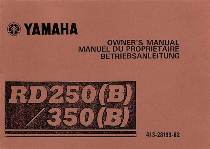 Yamaha RD250 RD250B RD350 RD350B Betriebsanleitung, Buchcover