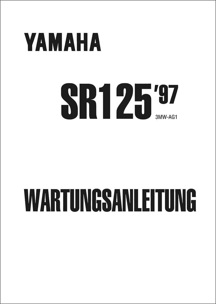 Yamaha SR125 Reparaturanleitung, Buchcover