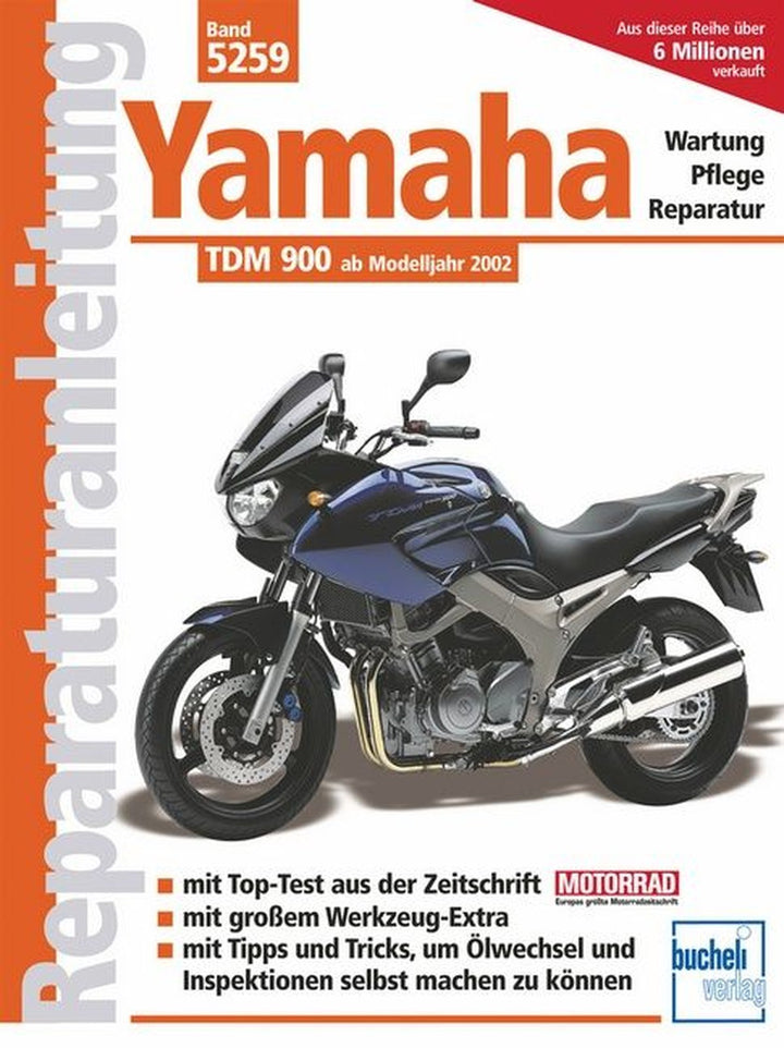 Yamaha TDM 900 - Reparaturbuch, Buchcover