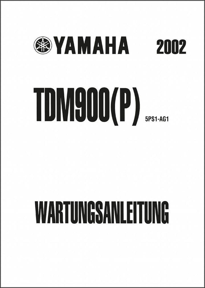Yamaha TDM900 (P) Reparaturanleitung, Buchcover