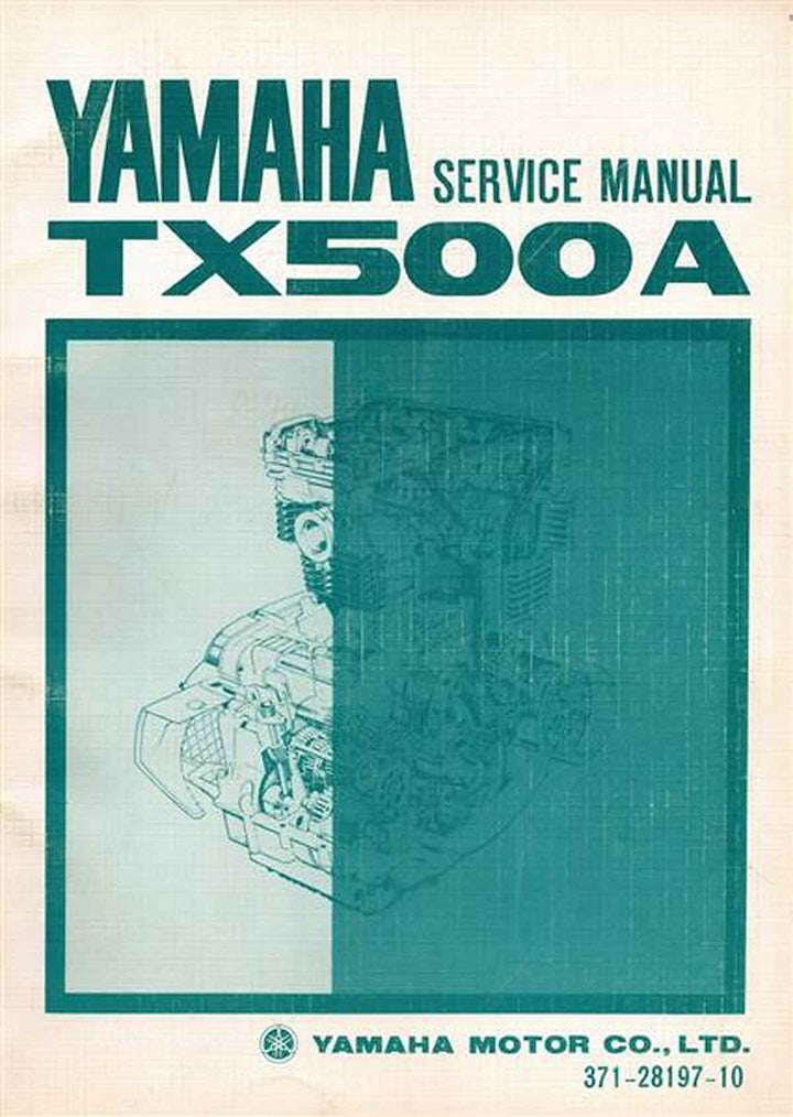 Yamaha TX500A Service Manual, Buchcover