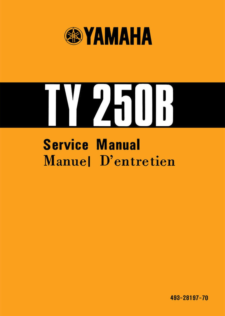 Yamaha TY 250 B Service Manual, Buchcover