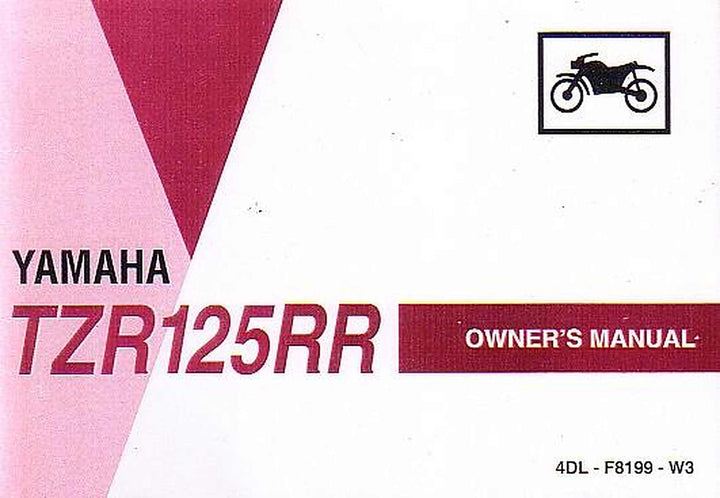 Yamaha TZR 125 RR Owners Manual, Buchcover