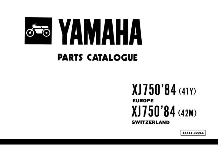 Yamaha XJ750 Parts Catalogue, Buchcover