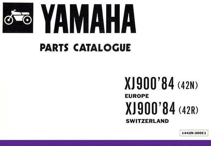 Yamaha XJ 900 für Europa - Schweiz, Parts Catalogue, Buchcover