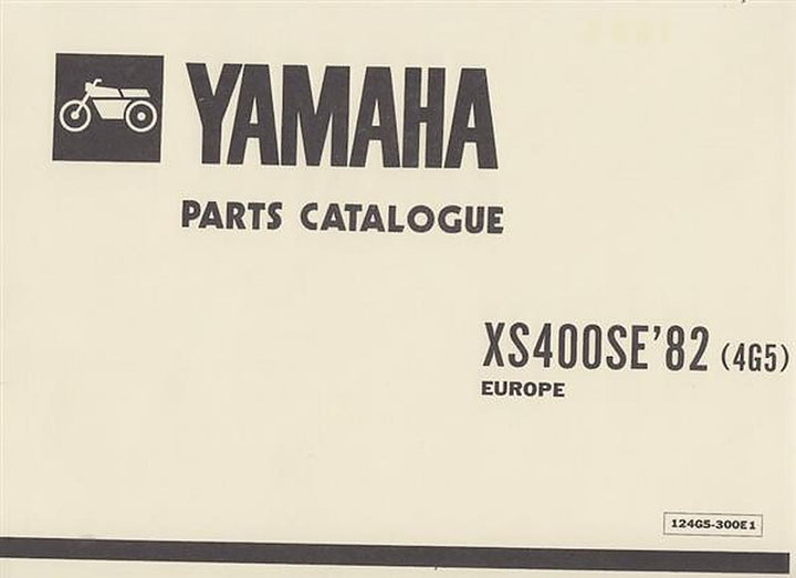 Yamaha XS 400 SE für Europa, Parts Catalogue, Buchcover