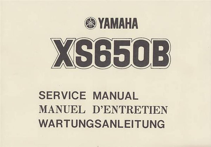 Yamaha XS650B Reparaturanleitung, Buchcover