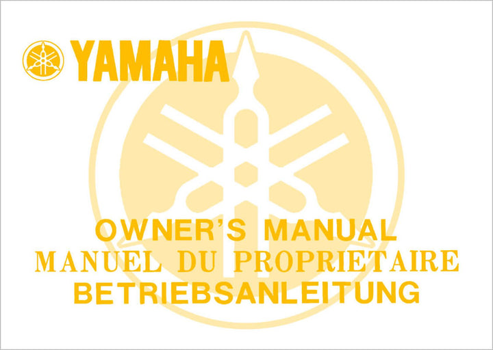 Yamaha XS1100 und XS1100E Bedienungsanleitung, Buchcover