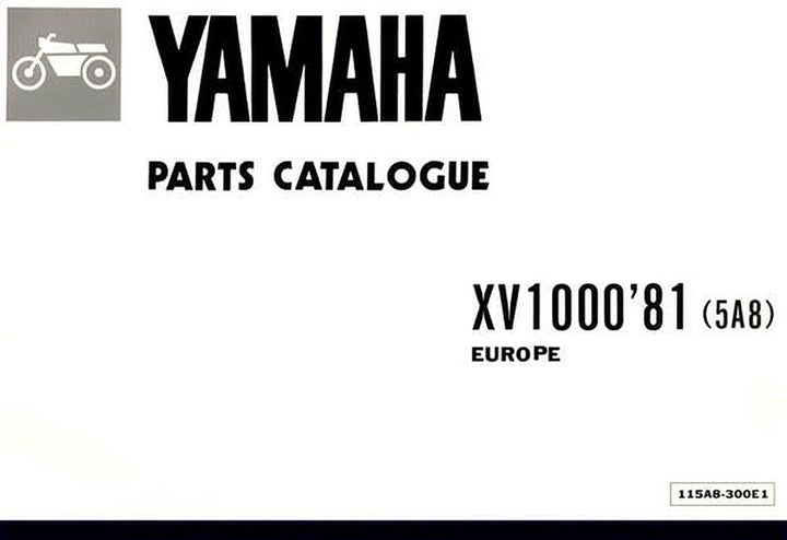 Yamaha XV 1000, Parts Catalogue, Buchcover
