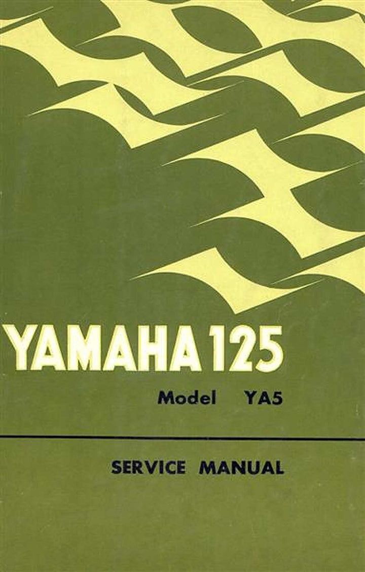 Yamaha 125 Model YA5, Service Manual, Buchcover