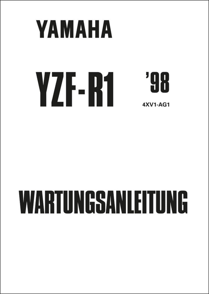 Yamaha YZF-R1 Reparaturanleitung, Buchcover