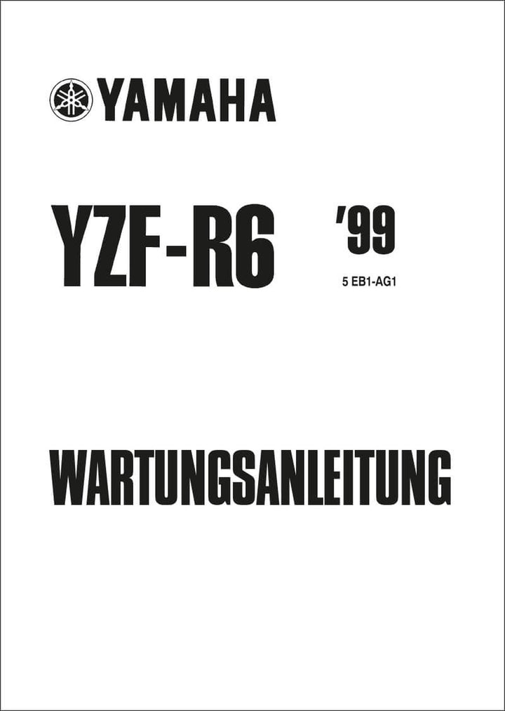Yamaha YZF-R6 Reparaturanleitung, Buchcover