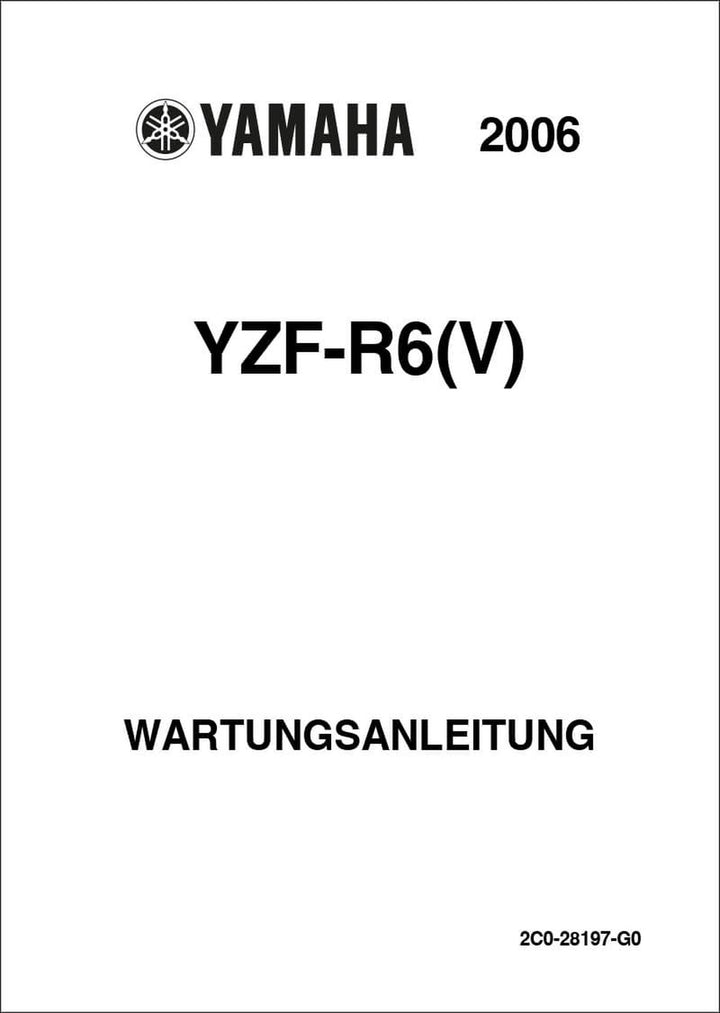 Yamaha YZF-R6 (V) Reparaturanleitung, Buchcover