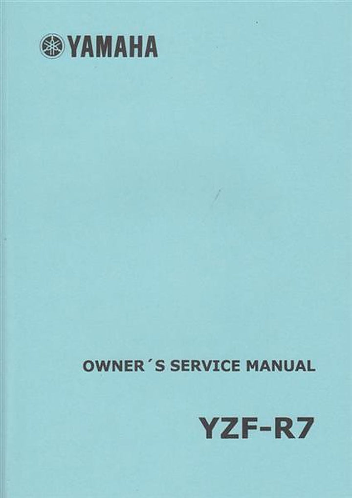 Yamaha YZF-R7 Service Manual, Buchcover