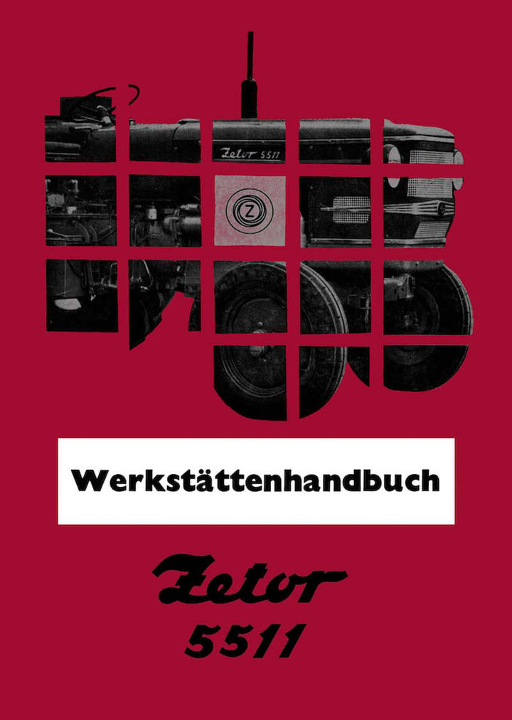 Zetor 5511 Werkstättenhandbuch, Buchcover