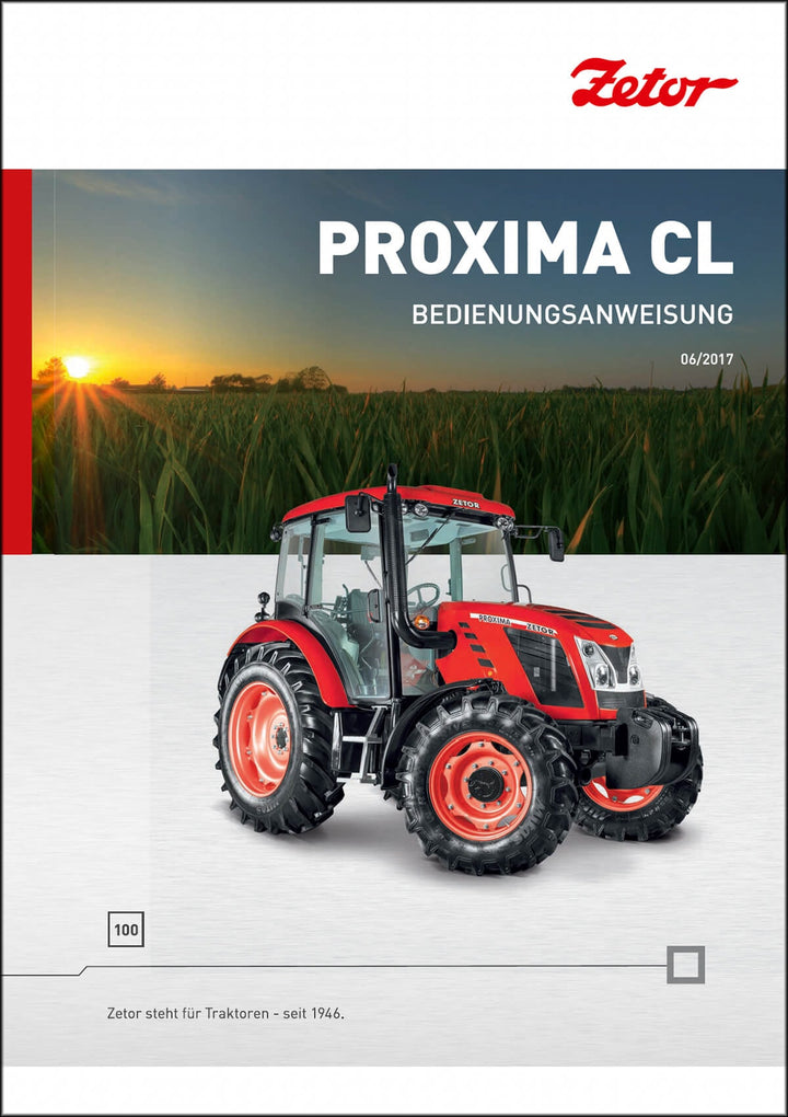 Zetor Proxima CL 5 Betriebsanleitung