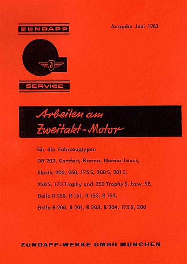 Zündapp - Arbeiten am Zweitakt Motor, Buchcover