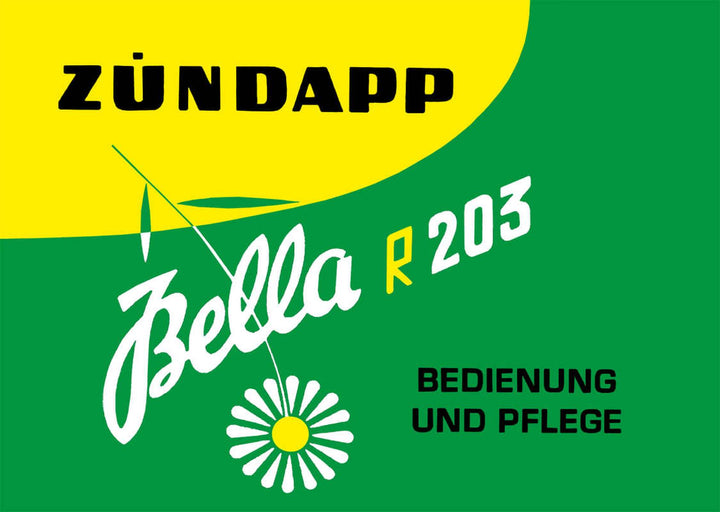 Zündapp Bella R203 Betriebsanleitung – Buchcover