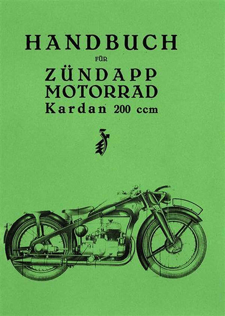 Zündapp Kardan 200 Betriebsanleitung, Buchcover