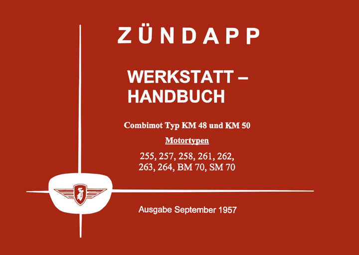 Zündapp Combimot KM48 und KM50 Werkstatt-Handbuch, Buchcover