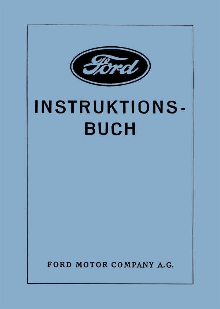 Ford Modell A / AA / AF Betriebsanleitung - gedrucktes Buch zum Bestpreis! - verwuester.net