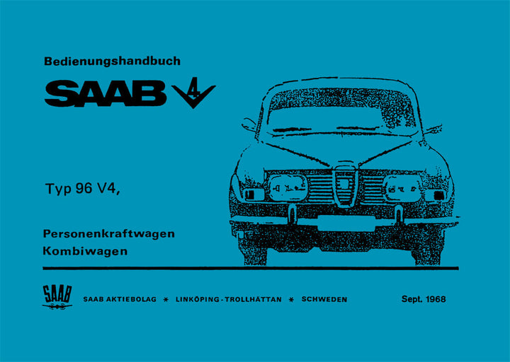 Saab 96 V4 Betriebsanleitung - gedrucktes Buch zum Bestpreis! - verwuester.net